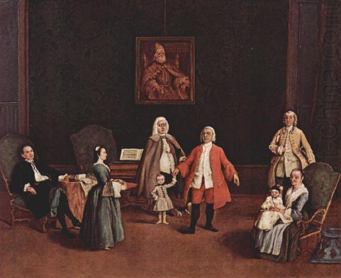 Pietro Longhi Portrat einer venezianischen Familie china oil painting image